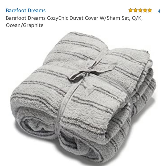 Barefoot Dreams NWT CozyChic Duvet Cover W/Sham Set